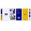 HP Printers: No. 80 Yellow Printhead and Printhead Cleaner DesignJet 1000 