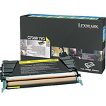 Lexmark Printers: High Yield Yellow Return Program Toner Cartridge Lexmark C736, X736, X738 (Yld 10k)