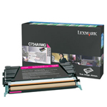 Lexmark Printers: Magenta Return Program Toner Cartridge Lexmark C734, C736, X734, X736, X738 (Yld 6k)