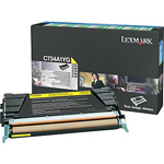 Lexmark Printers: Yellow Return Program Toner Cartridge Lexmark C734, C736, X734, X736, X738 (Yld 6k)