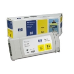 HP Printers: HP 81 Yellow Dye Ink Cartridge HP Designjet 5500, 5500ps, 5000, 5000ps (Yld 1k)