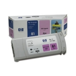 HP Printers: HP 81 Light Magenta Dye Ink Cartridge HP Designjet 5500, 5500ps, 5000, 5000ps (Yld 1k)