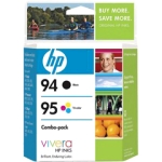 HP Printers: HP 94/ 95 Inkjet Print Cartridge Dual Pack HP DeskJet 5740/ 5743/ 5748/ 6520/ 6540/ 6543/ 6548 (Black 480/ Color 330)