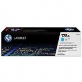HP Printers: HP 128A Cyan LaserJet Print Cartridge HP Color LaserJet CM1415 MFP/ CP1525nw (Yld 1.3k)
